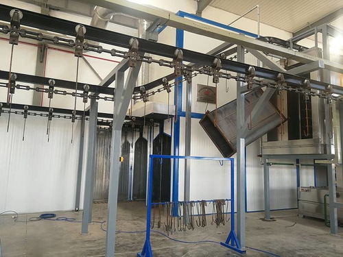 扬州码头运输零部件全自动喷涂流水线工程案例